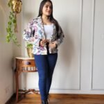 Jaipuri Printed Women's Reversible Quilted Full Sleeves Jacket