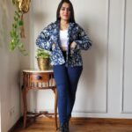 Reversible Jaipuri Quilted Cotton Jacket for Women – Full Sleeves